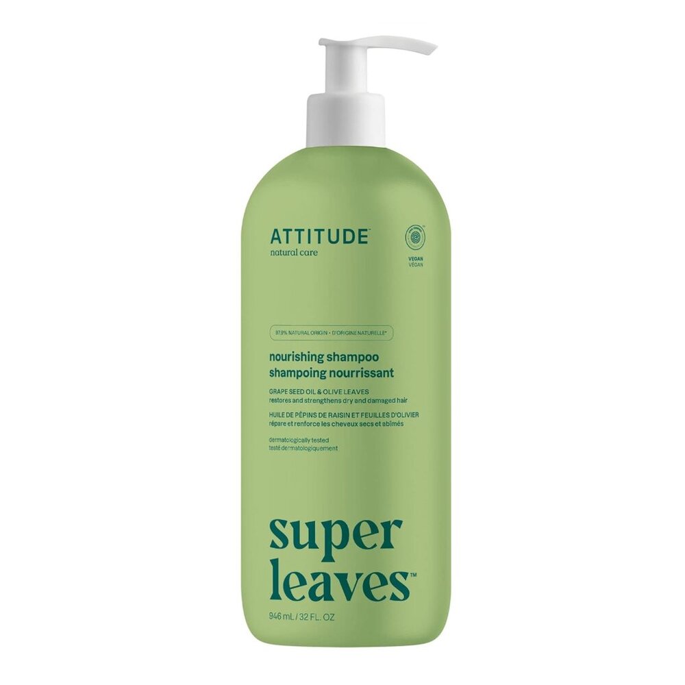 Nourishing Shampoo, EWG Verified, For Dry & Damaged Hair, Vegan & Plant-Based, w